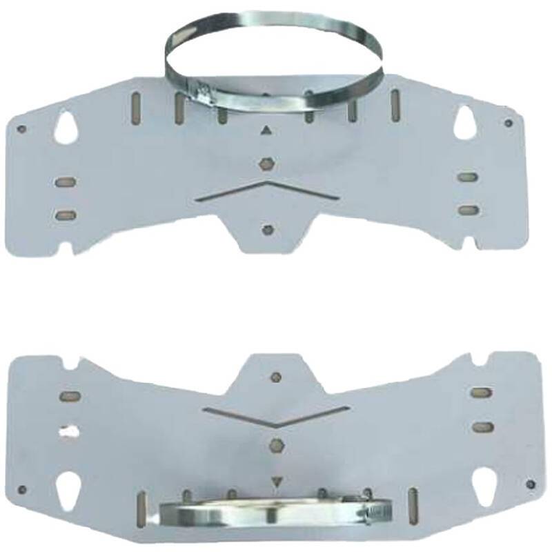 Metall Mast- und Wandhalterung für Anschlusskasten, Zubehör zur Mast- bzw. Wandmontage der Anschlusskästen | für Mastdu