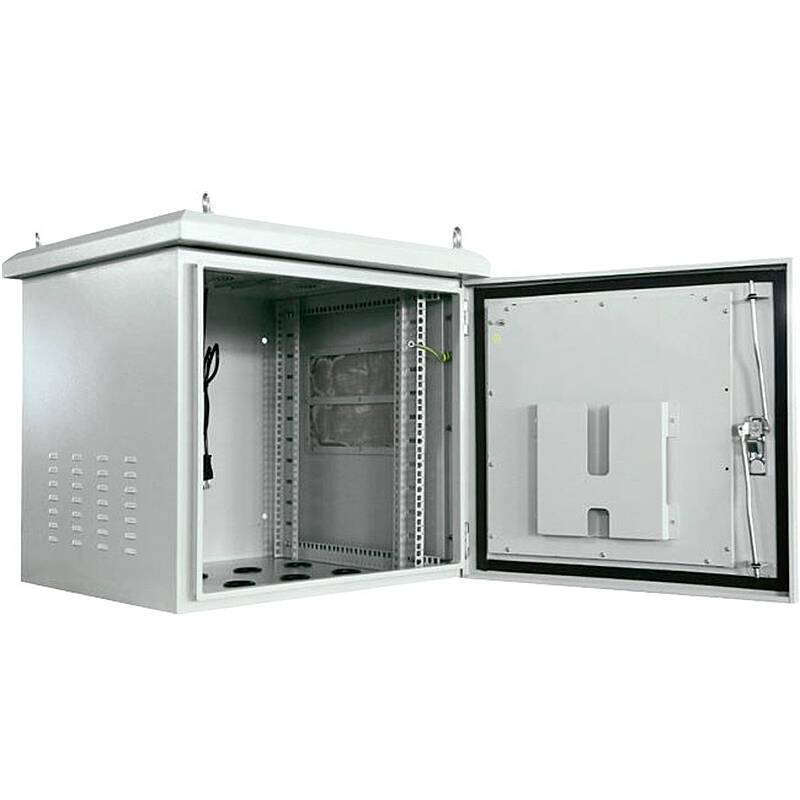 Rack-Schrank 19 Zoll 9U Anschlusskasten IP65, 45cm, Robuster 19" Rackschrankfür professionelle Installationen. | Schutz