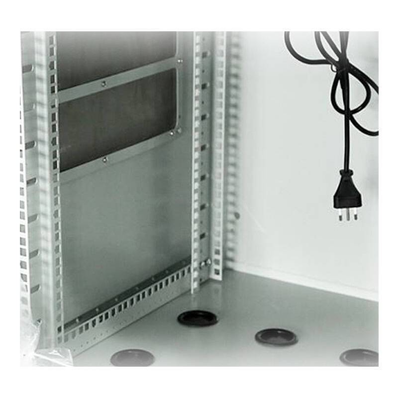 Rack-Schrank 19 Zoll 9U Anschlusskasten IP65, 45cm, Robuster 19" Rackschrankfür professionelle Installationen. | Schutz