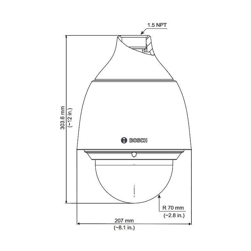 Bosch NDP-5522-Z30 PTZ IP-Kamera 1080p T/N IP66, 1080pPTZ Kamera | Blickwinkel:60,9° - 2,4° (Objektiv-Brennweite 4,5 -