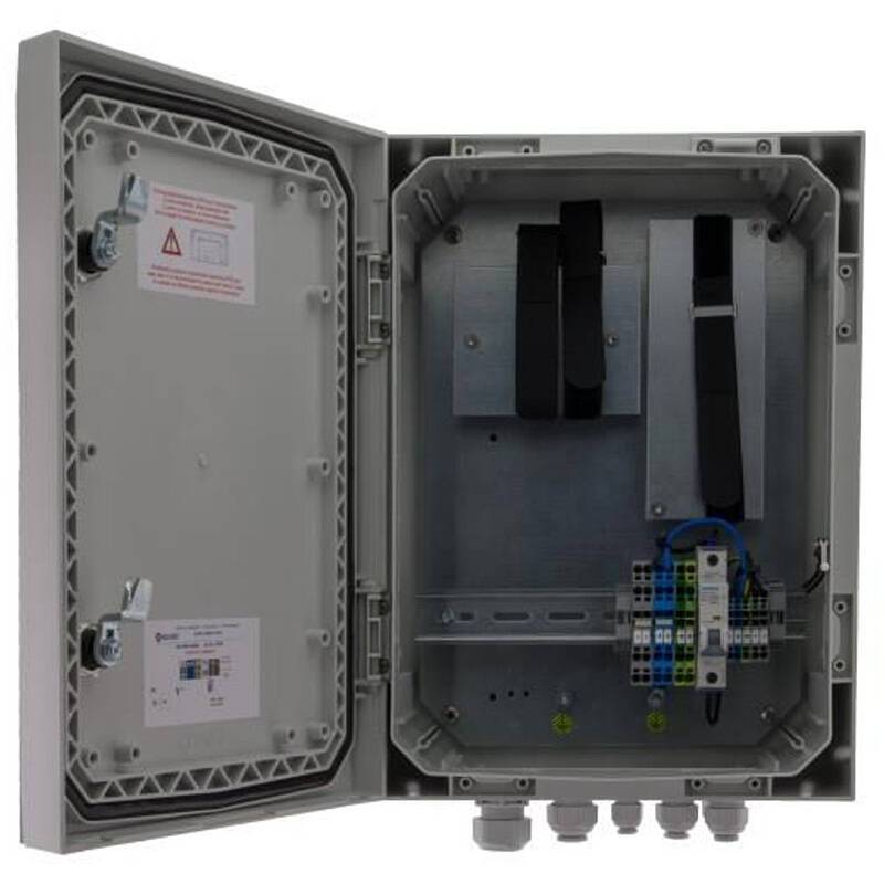 Anschlusskasten inkl. LS IP66, IK10, 40x30x21cm, Robuster Anschlusskasten für Videoüberwachung, IoT-, Netzwerktechnik.