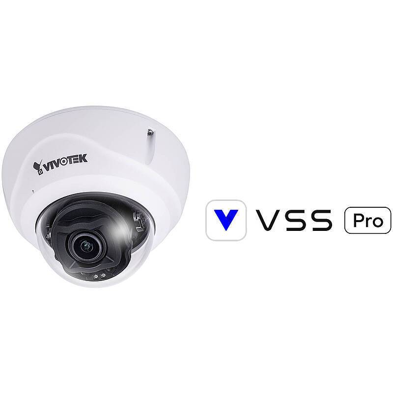 VIVOTEK IP-Kamera Set FD9387-HTV-A + VSS ProLizenz, Set-Inhalt:1x Dome Kamera, 1x Lizenz | 5 MegapixelDOME KAMERA + LIZ