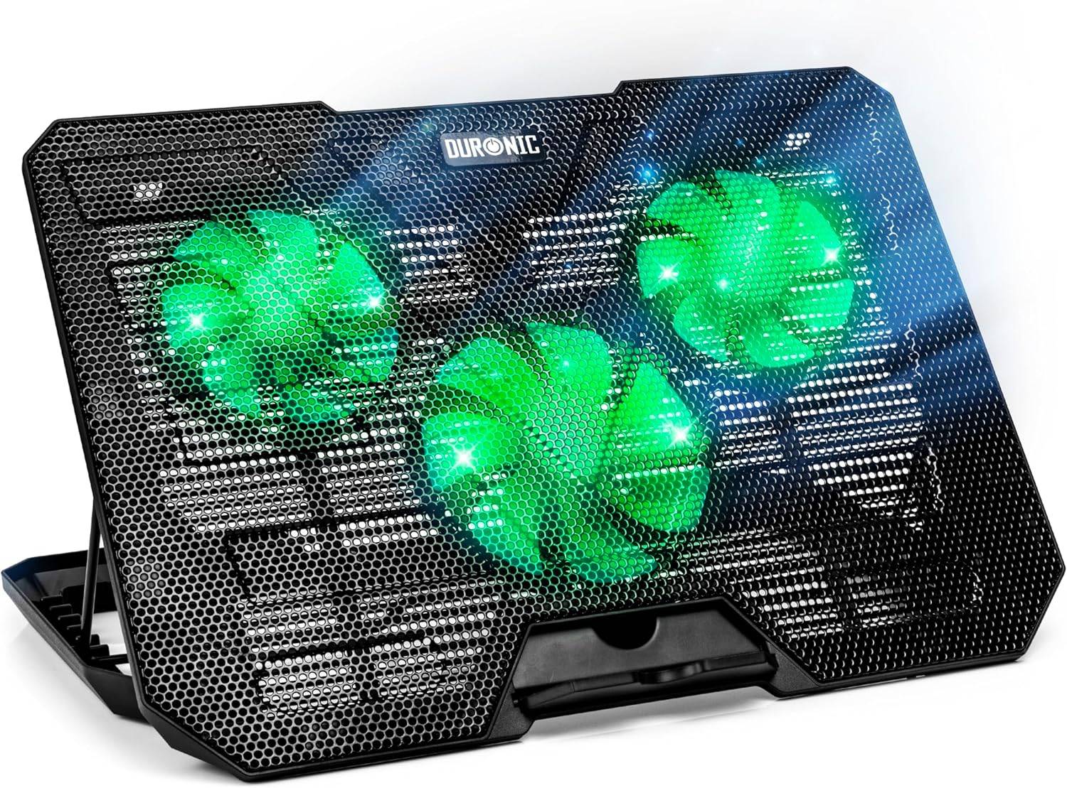 Duronic LC3 Laptop Kühler, Gaming Kühlpad, höhenverstellbar, Lüfter stark