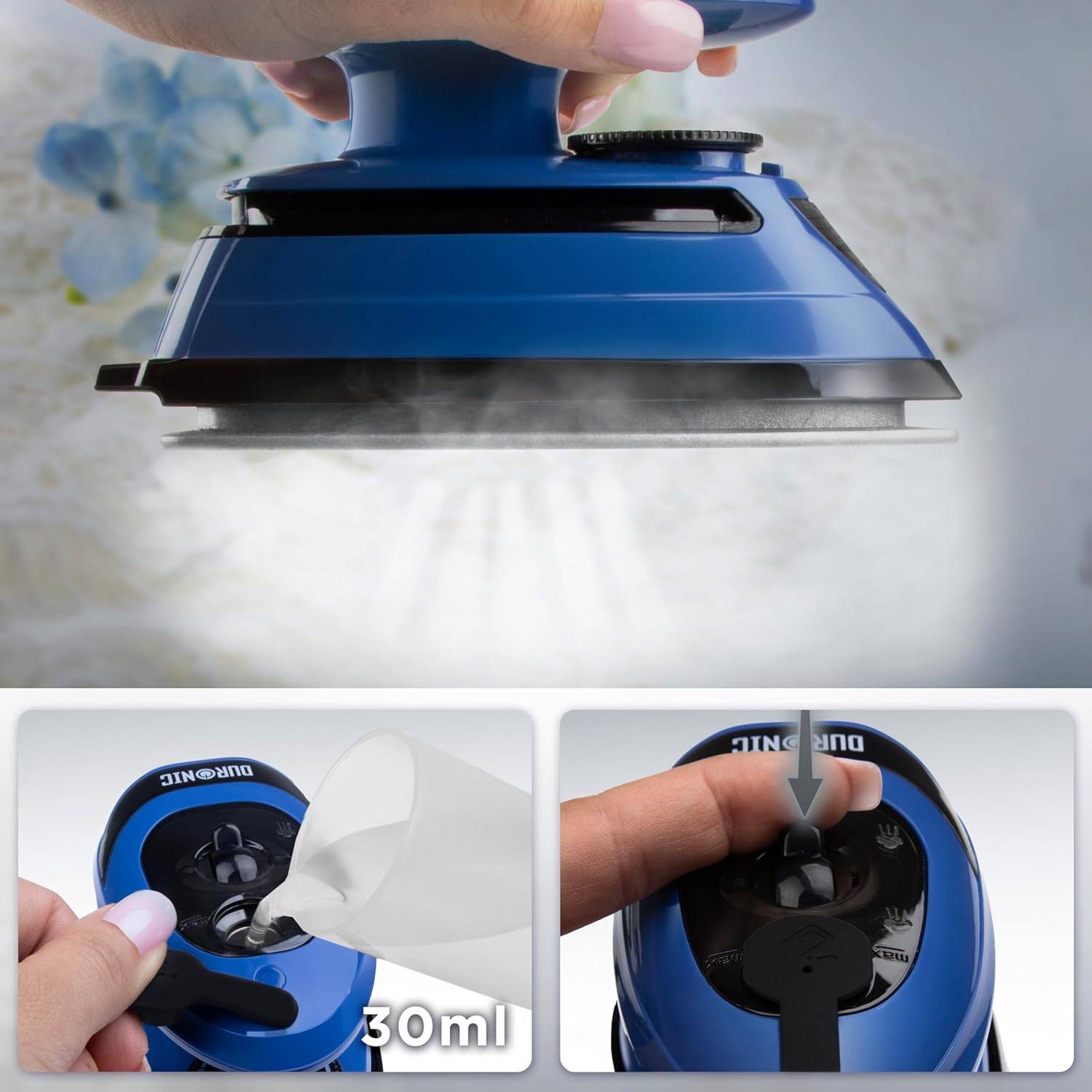 Duronic SI4 BB Mini Reisebügeleisen Dampfbügeleisen Handbügeleisen