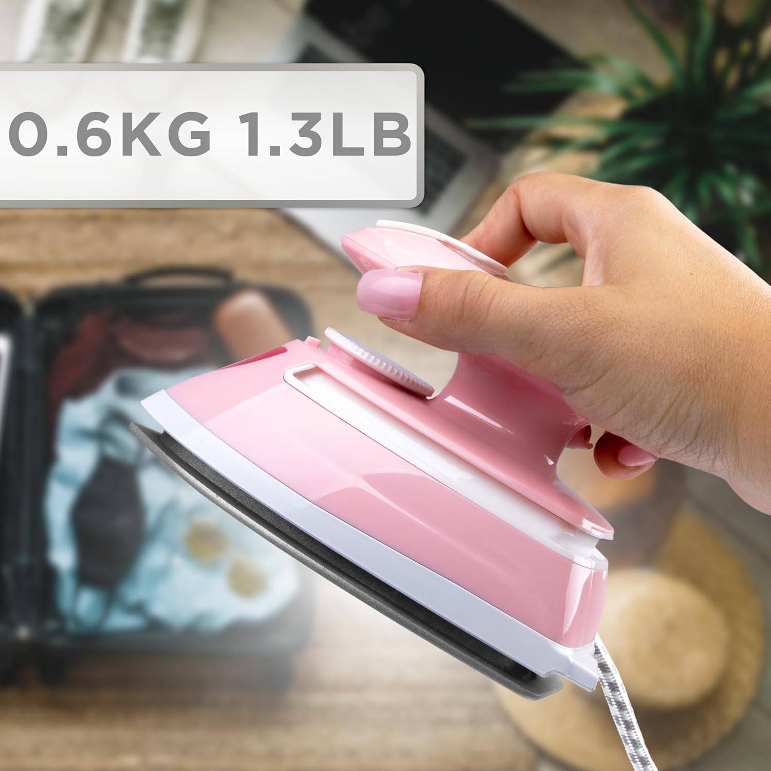 Duronic SI4 PW Mini Reisebügeleisen Dampfbügeleisen Handbügeleisen