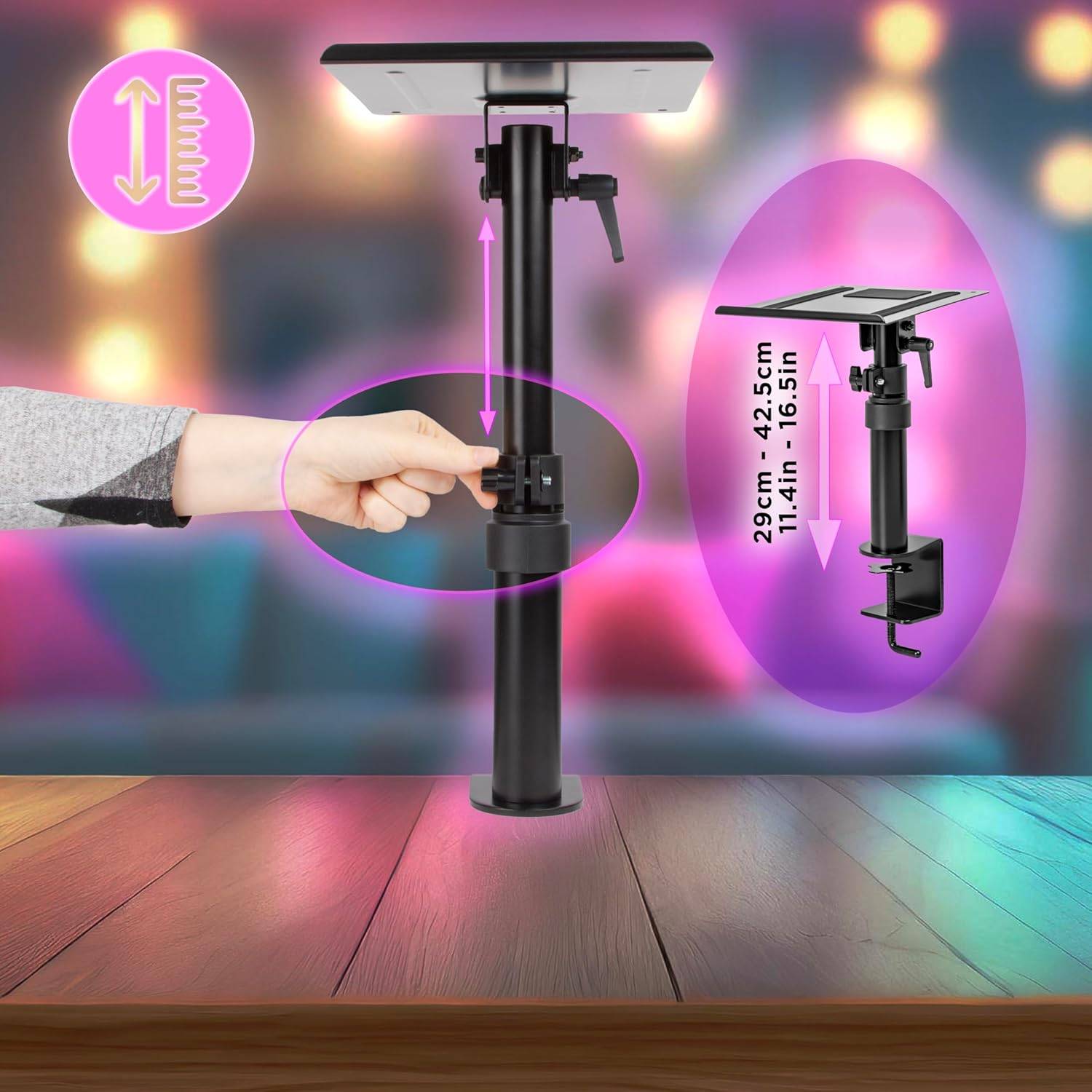 Duronic SPS25 Lautsprecherständer, Boxen Halterung höhenverstellbar