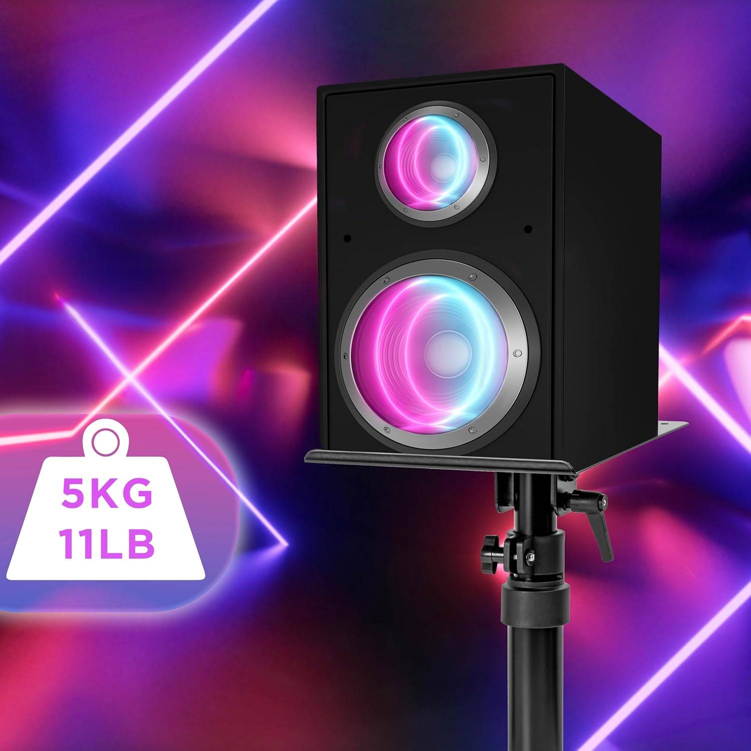 Duronic SPS15 Lautsprecherständer, Boxen Halterung höhenverstellbar