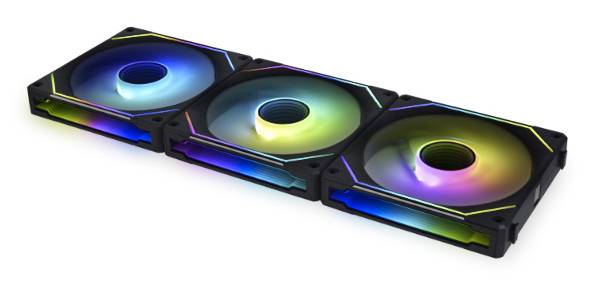 LIAN LI Lüfter Uni Fan SL Infinity Reverse 120mm schwarz 3er Pack