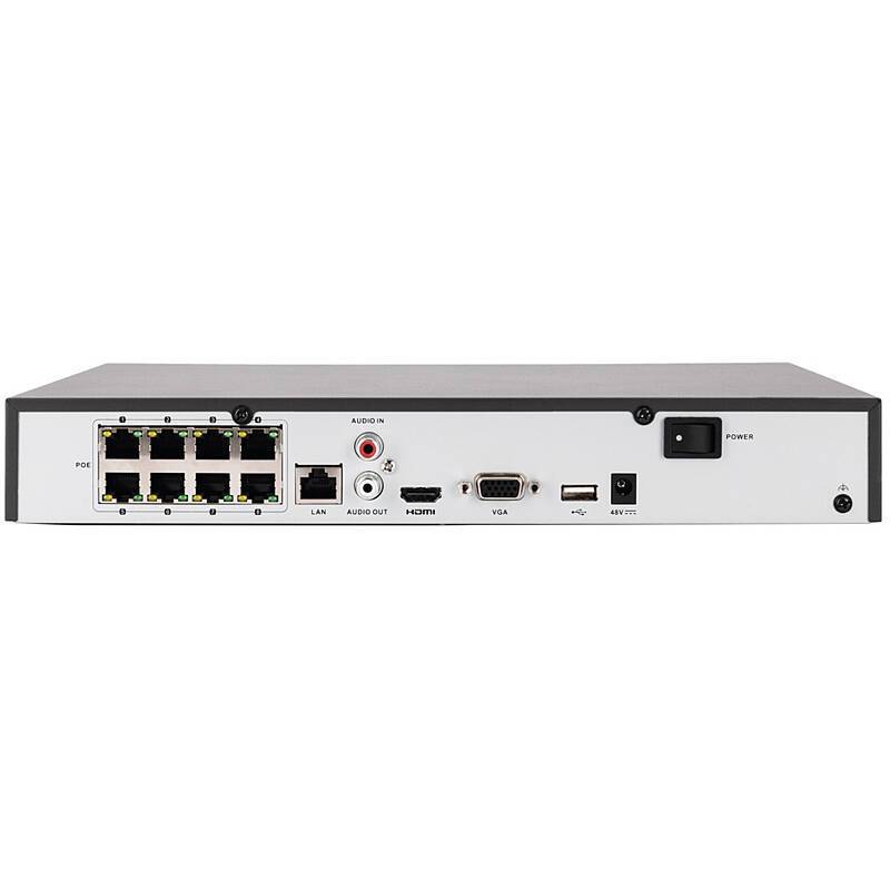 ABUS TVVR36802 8-Kanal NVR 4K PoE, NVR(4K Ultra HD max. Bildauflösung) | Features:mit PoE-Switch (Stromversorgung für K