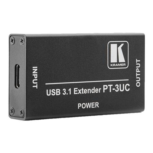 KRAMER PT-3UC - Aktiver USB-C Extender (4K@60Hz | USB3.2 SuperSpeed 10Gbps | DisplayPort Alt-Mode)