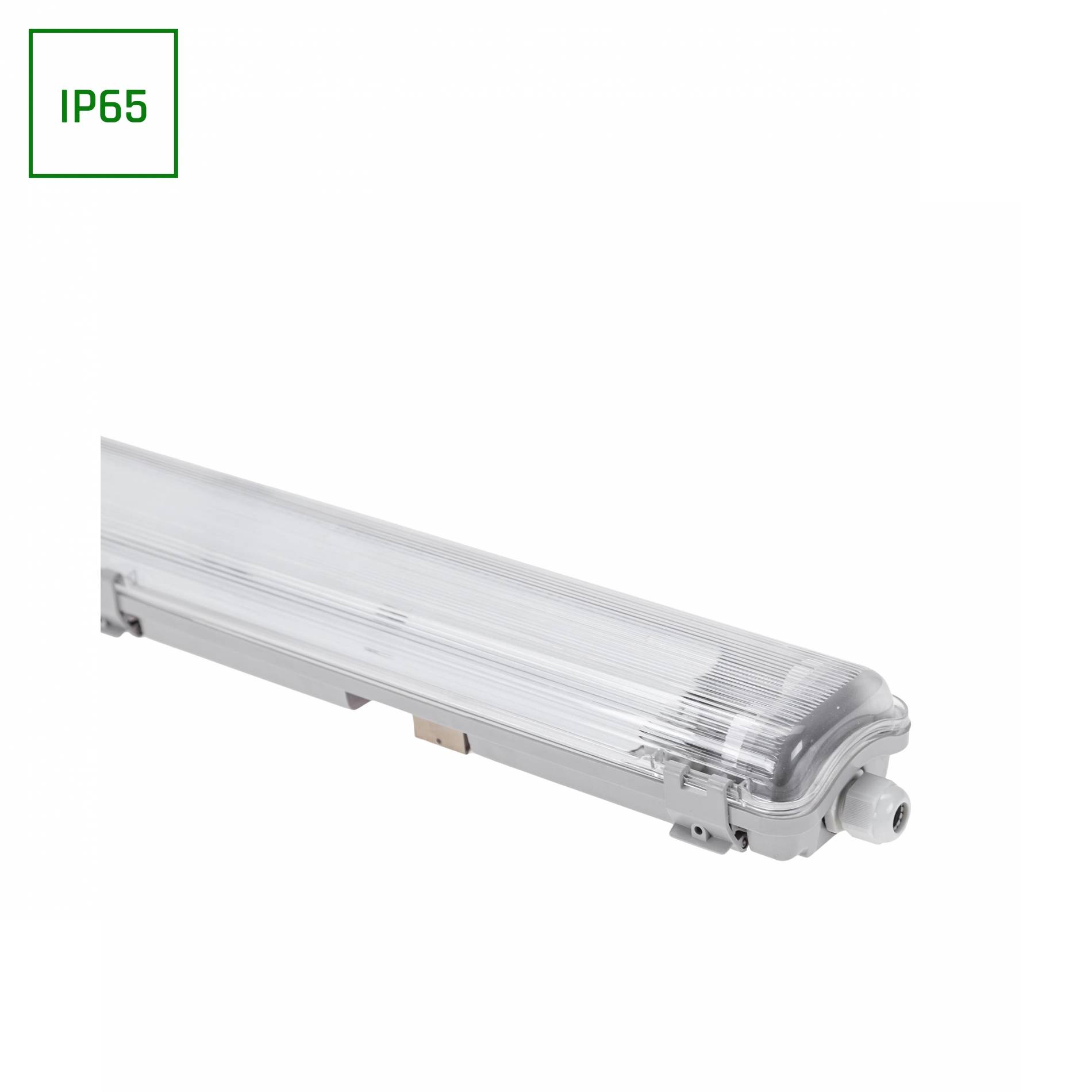 Spectrum LED LIMEA TRI PROOF Feuchtraumleuchte Wannenleuchte 161cm IP65 grau für 2 x T8 LED Röhre G13 150cm