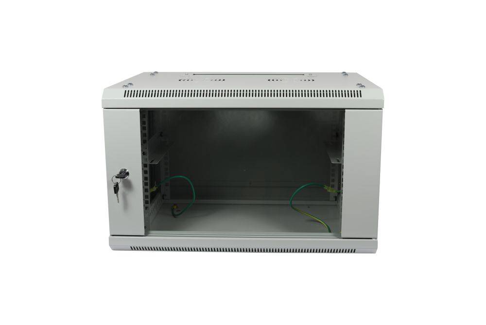 ALLNET 19 Wandgehäuse 12HE B600 / T450mm zerlegt(Flat Pack) *lichtgrau* SMA-Serie