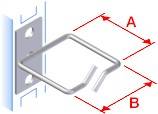 Triton 48,3cm (19) Zubehör Kabelbügel einzel A80xB80mm, außen, vorne offen