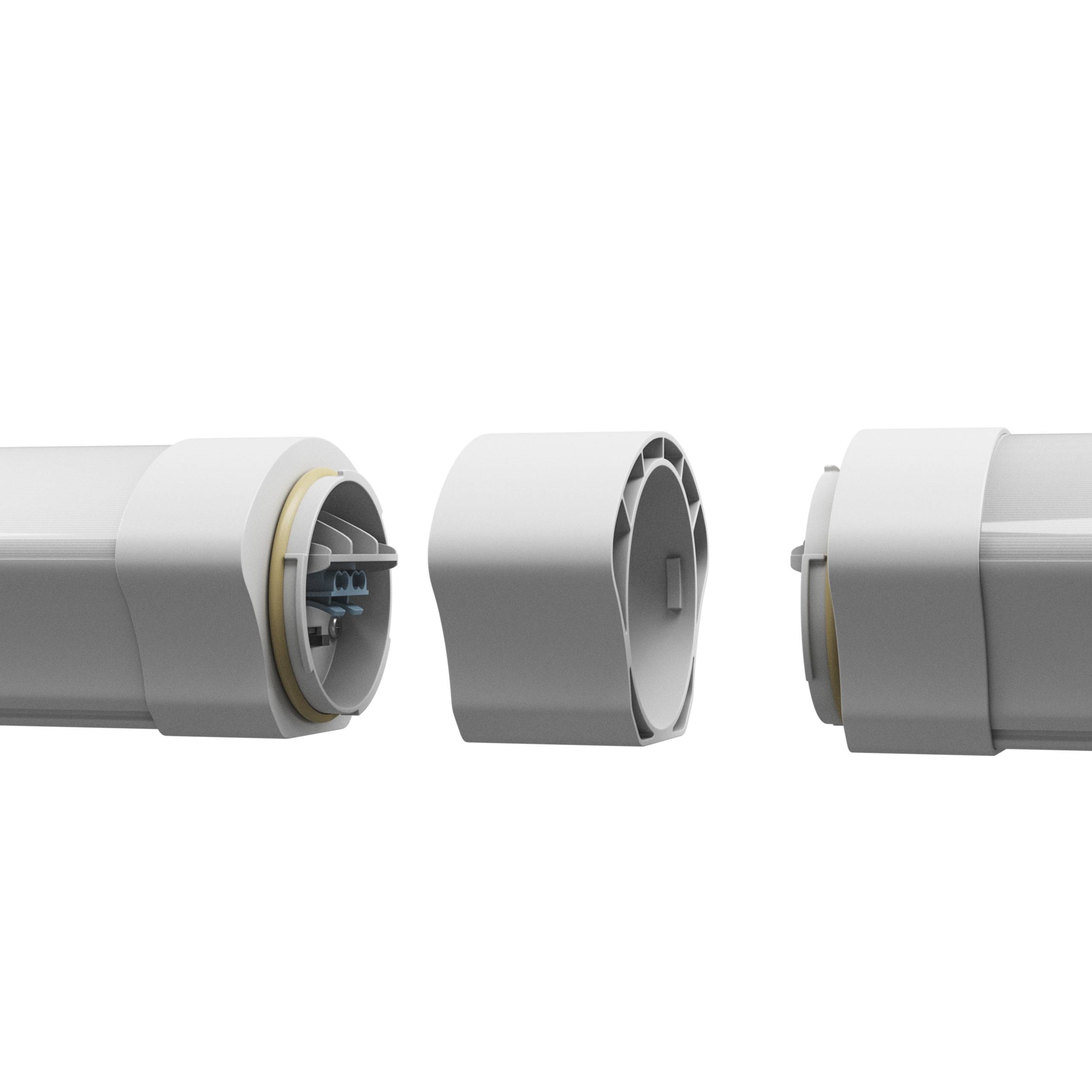 Spectrum LED LIMEA VARIO HERMETIC 30/40/50W 150cm Feuchtraumleuchte 8750lm 120° IP65 weiß IK08 3 CCT 3000-6000K