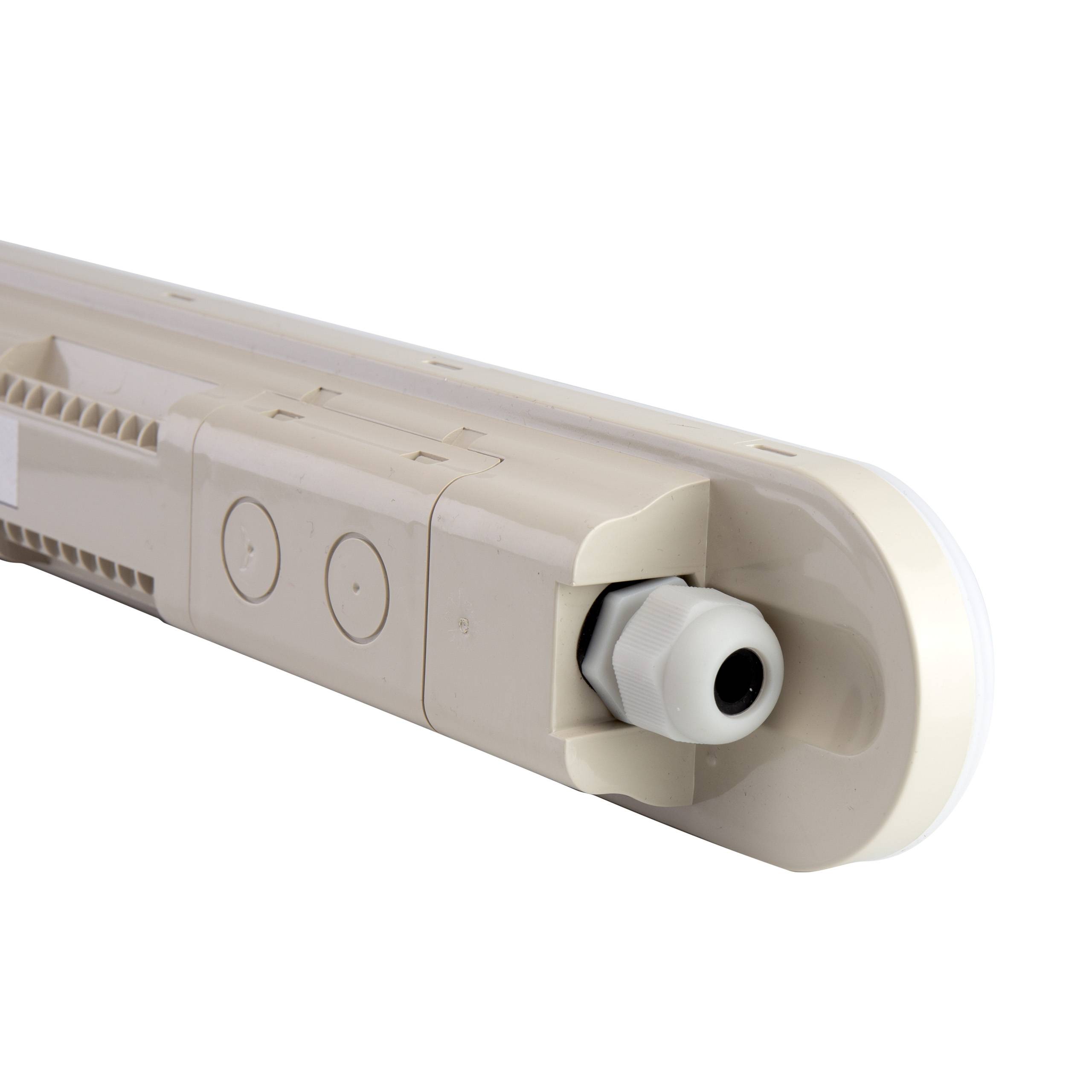 Spectrum LED LIMEA CONNECT HERMETIC 36W 120cm Feuchtraumleuchte 5300lm IP65 grau IK08 Kaltweiß 6000K