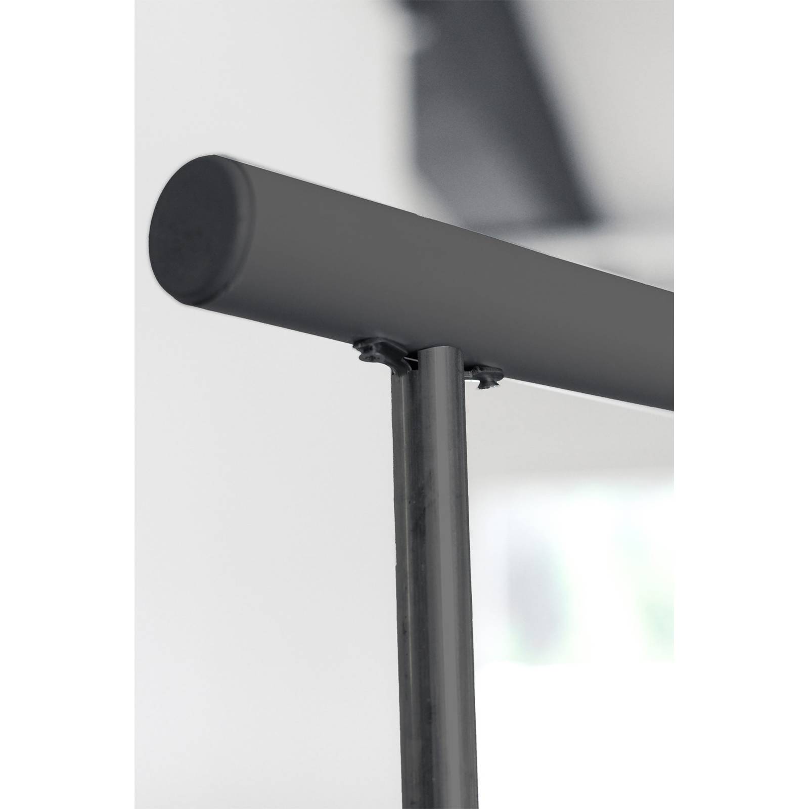 Minka Außenspindeltreppe Spino Zink Color 38 - 305,5cm Geschosshöhe Schwarz 180cm Durchmesser