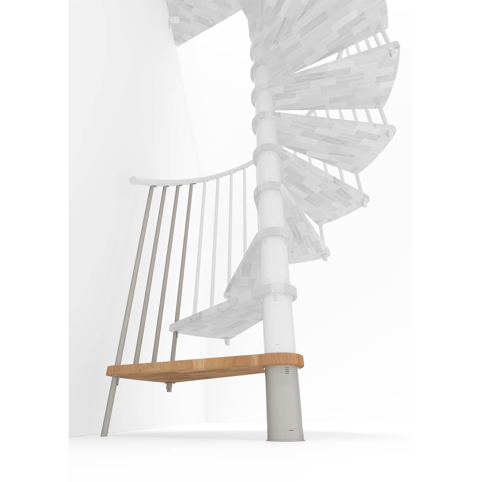 Minka Höhenerweiterung für Spiral Smart 100cm Durchmesser Buche Weiß