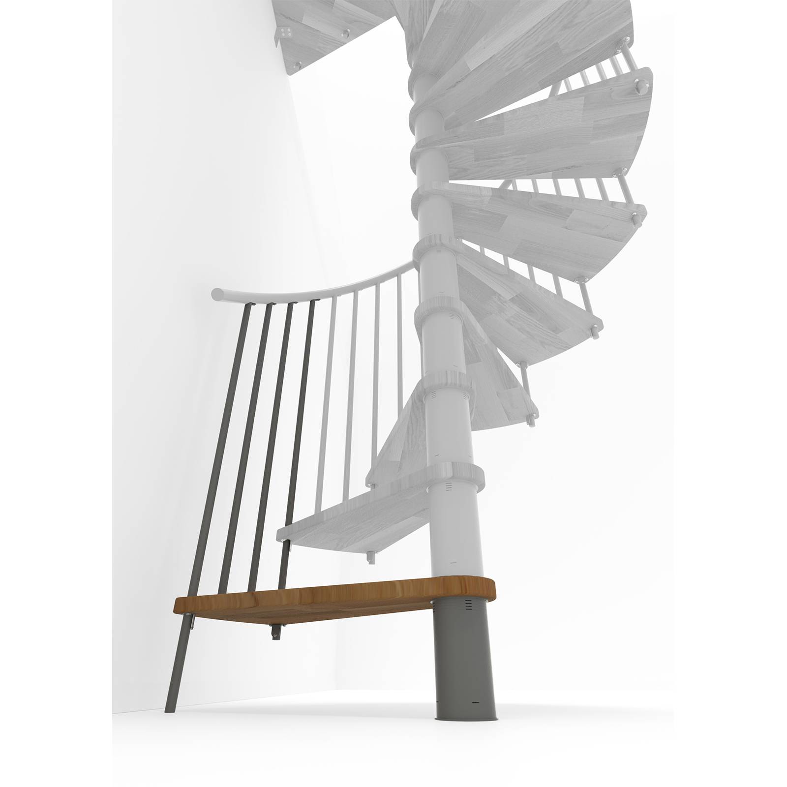Minka Höhenerweiterung für Spiral Smart 160cm Durchmesser Eiche Grau