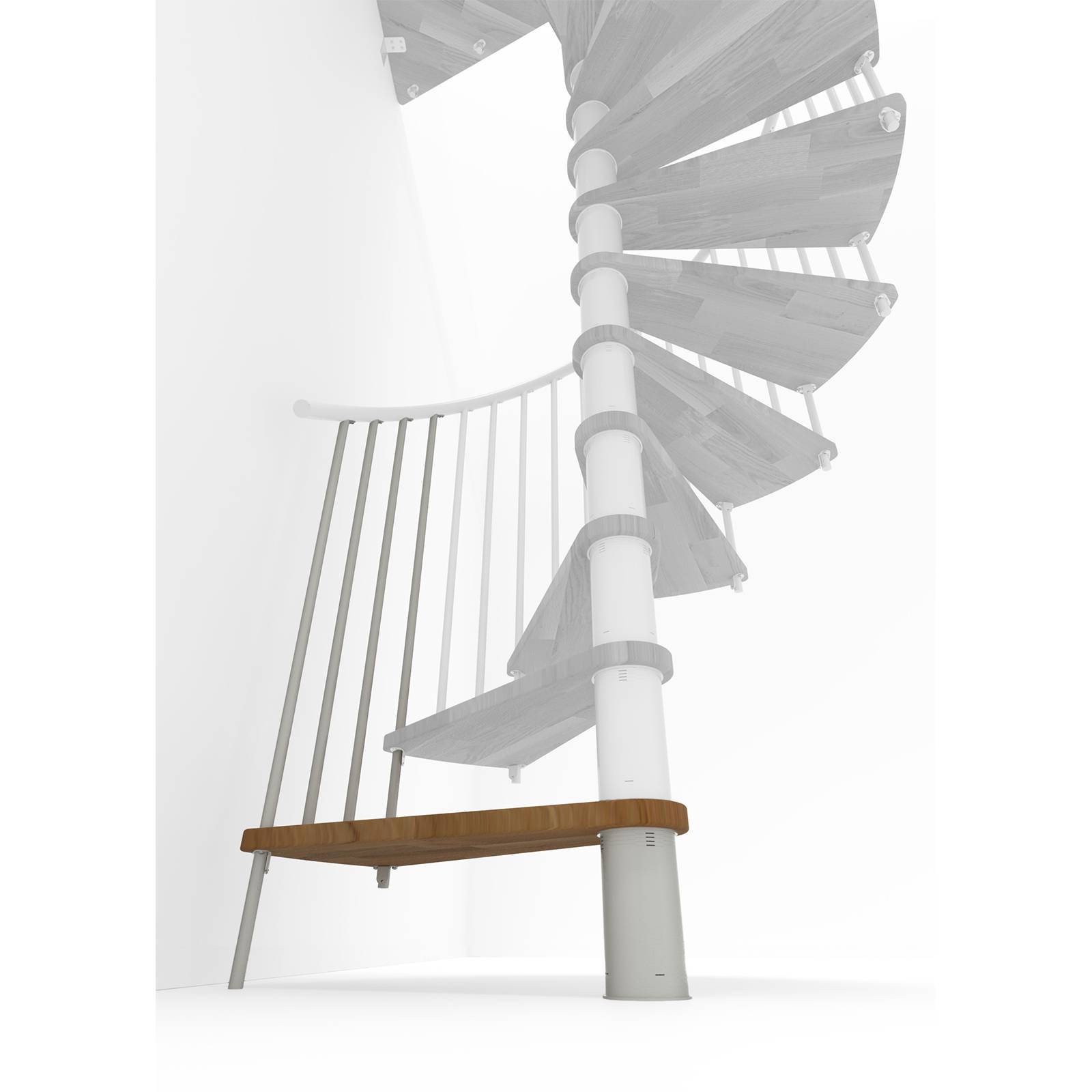 Minka Höhenerweiterung für Spiral Smart 140cm Durchmesser Eiche Weiß