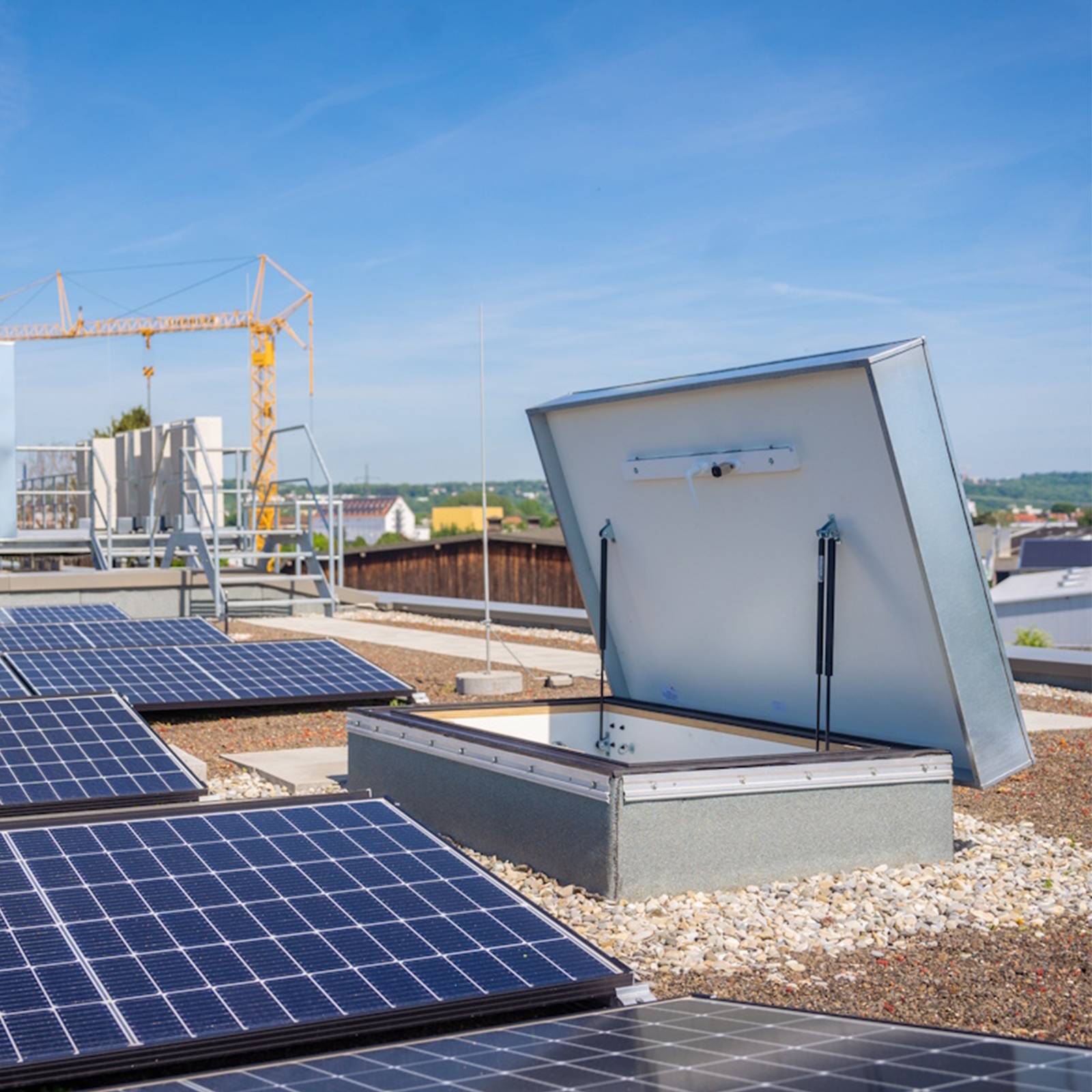 Roto Flachdachausstieg Designo bis 280cm Raumhöhe 140x70cm Rohbaumaß