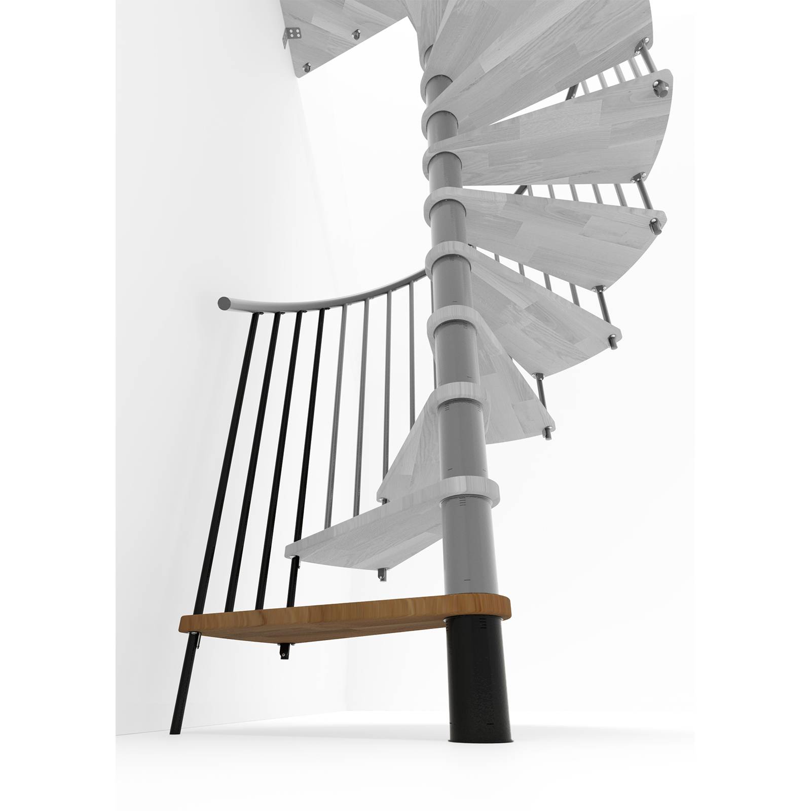 Minka Höhenerweiterung für Spiral Smart 120cm Durchmesser Eiche Schwarz