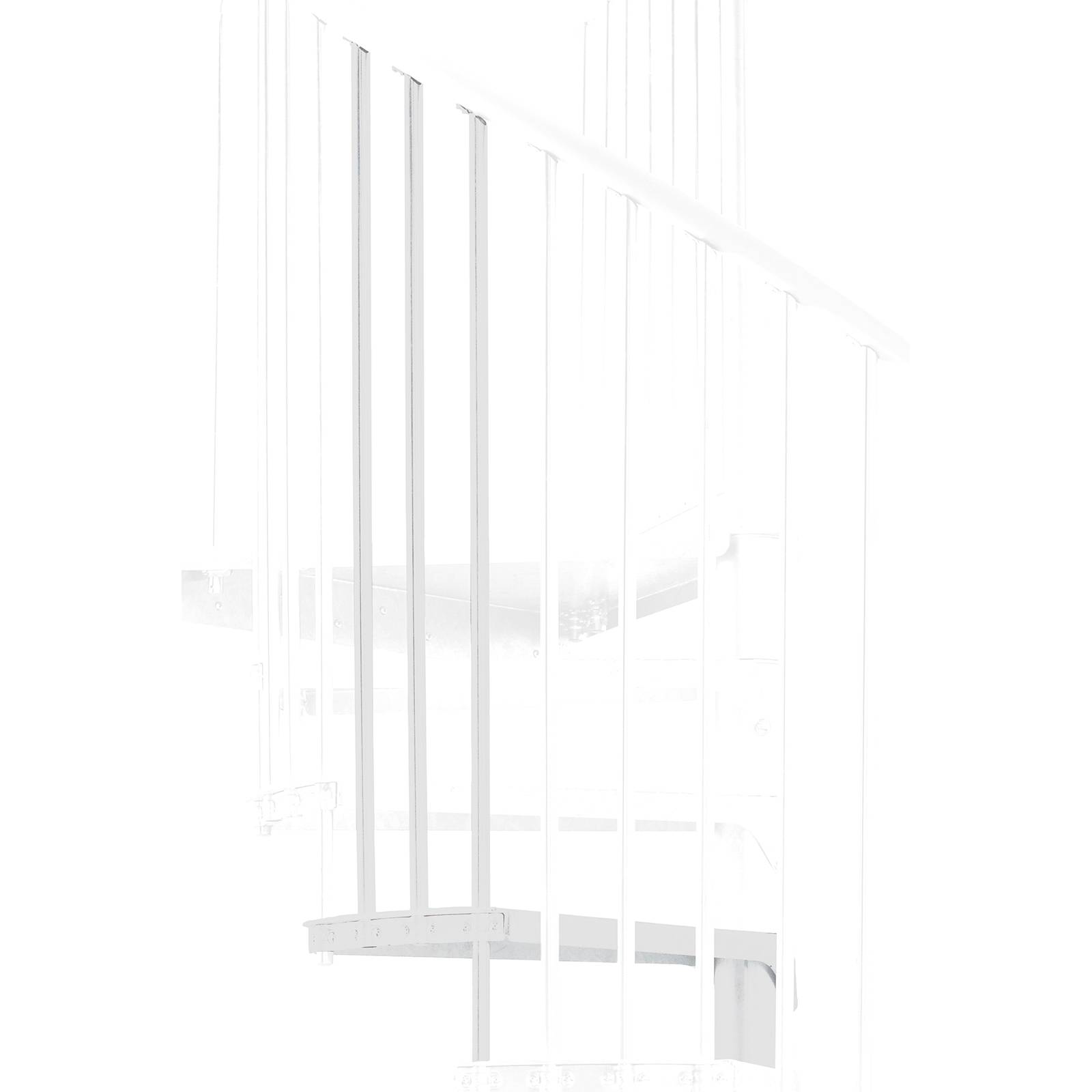 Minka Höhenerweiterung für Rondo Zink Color 140cm Durchmesser Weiß