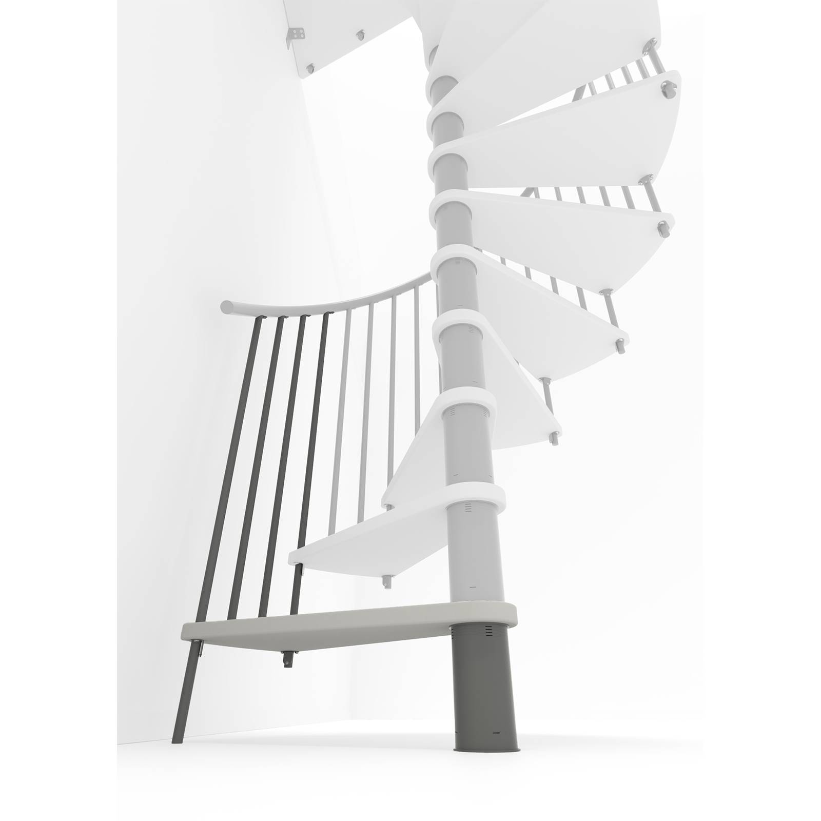 Minka Höhenerweiterung für Spiral Smart 140cm Durchmesser Weiß Grau