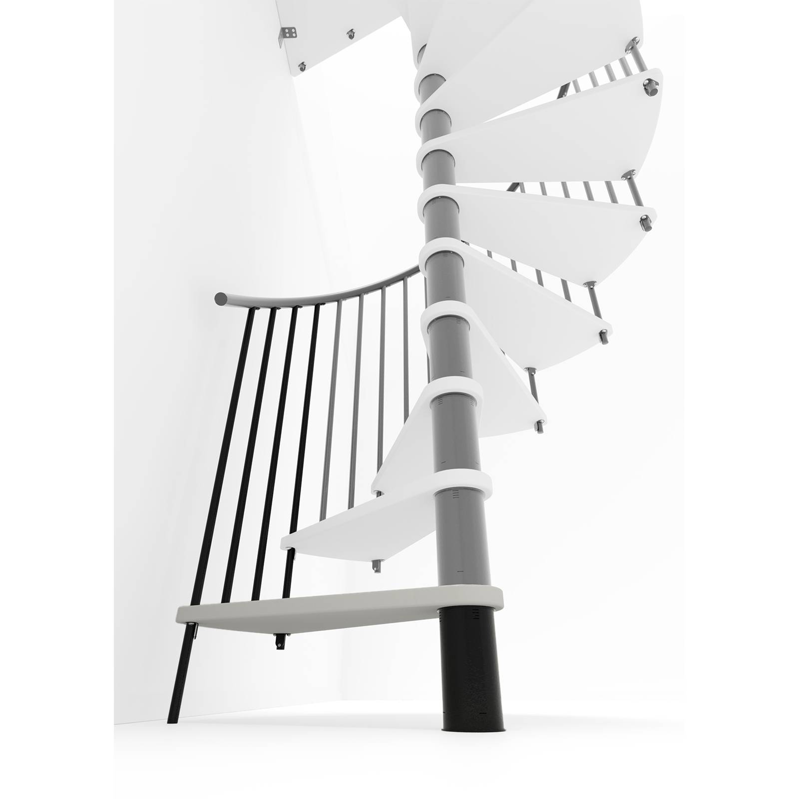 Minka Höhenerweiterung für Spiral Smart 140cm Durchmesser Weiß Schwarz