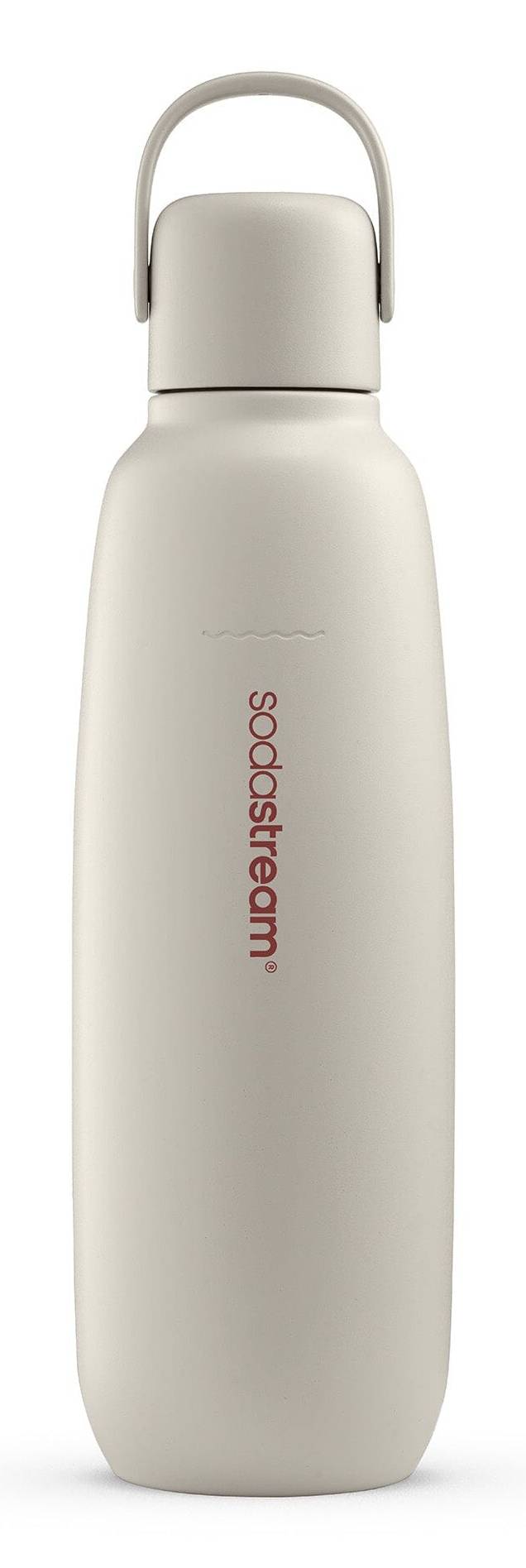 SodaStream Fizz & Go, Karbonisiererflasche, Sand, Edelstahl, 900 ml, 0,745 l, 0,9 l