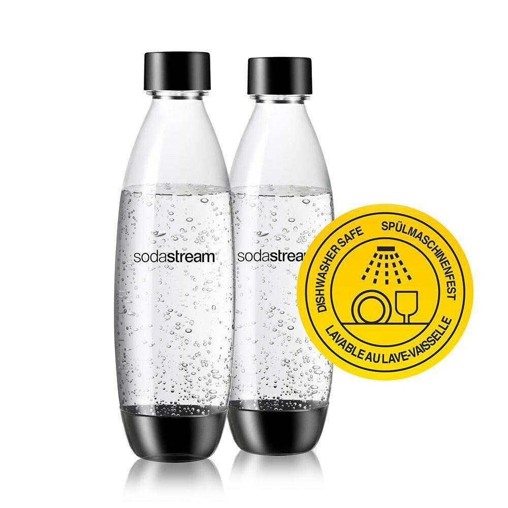 SodaStream Zubehör PET Flasche DUO 2-Pack *schwarz* / B-Ware