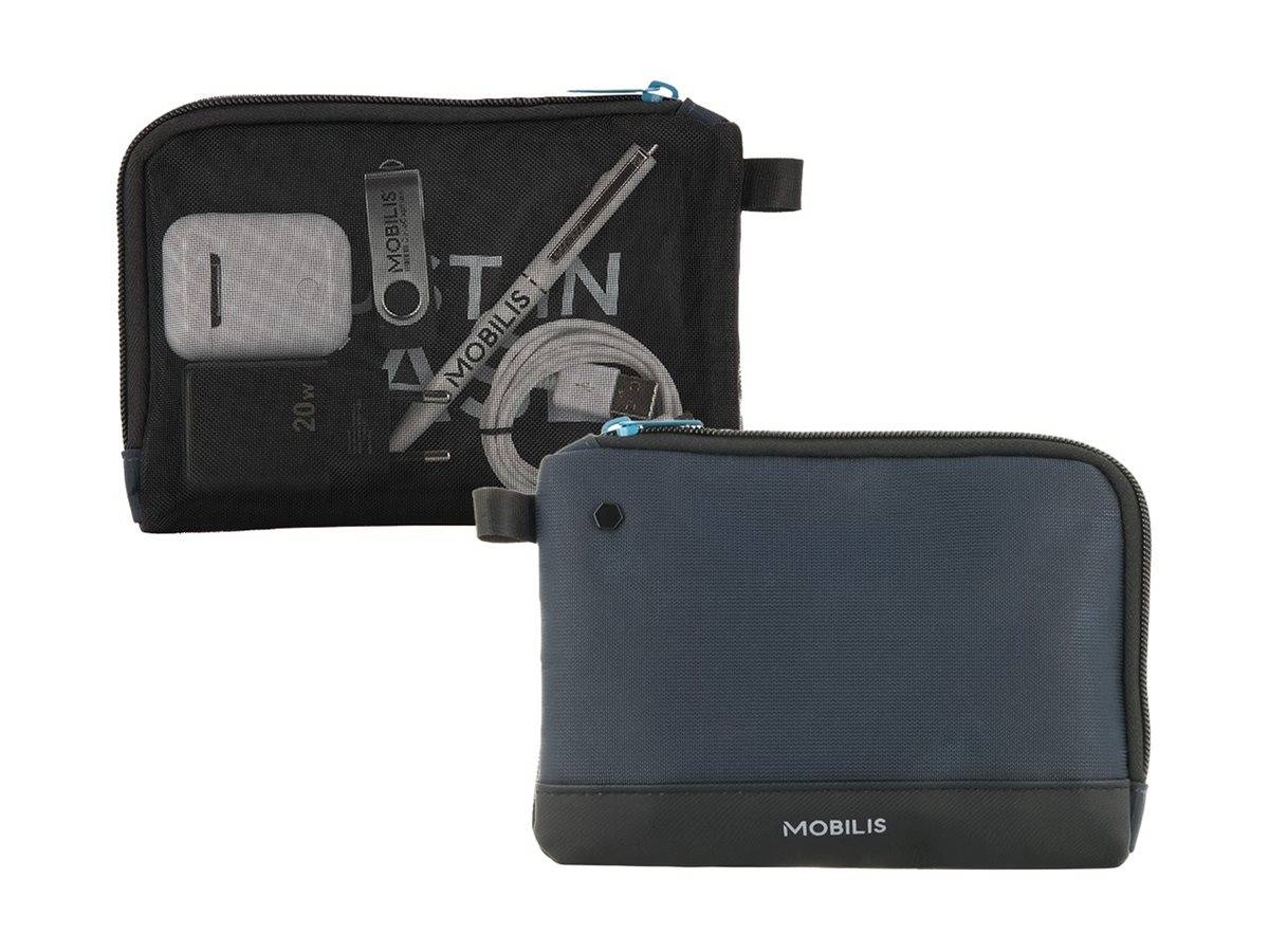 Mobilis Tasche für Kabel / Ladegeräte / ZubehörMarineblau - Schwarz
