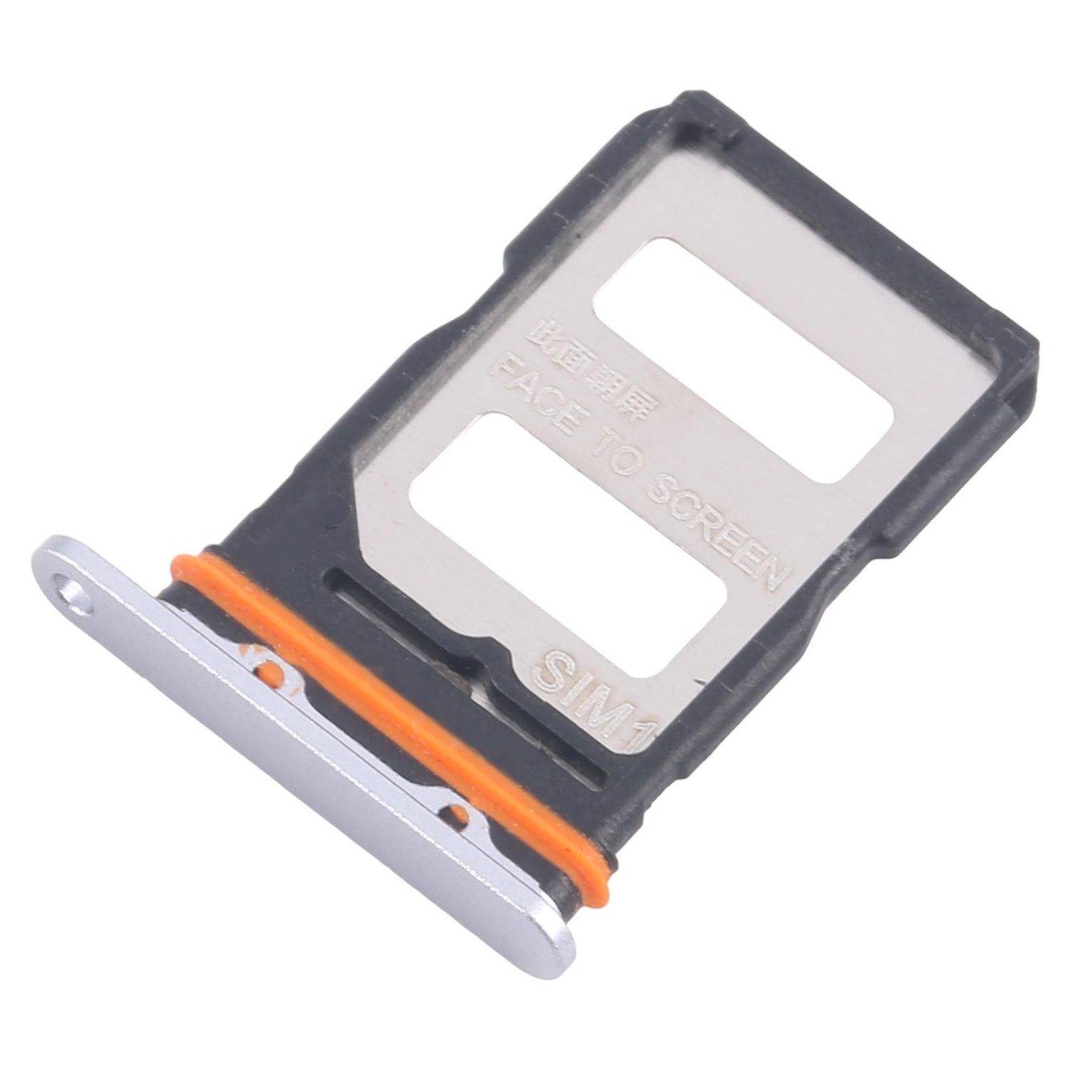 Für Xiaomi 14T Pro 5G SIM Kartenhalter Dual SIM Card Tray Ersatzteil Silber