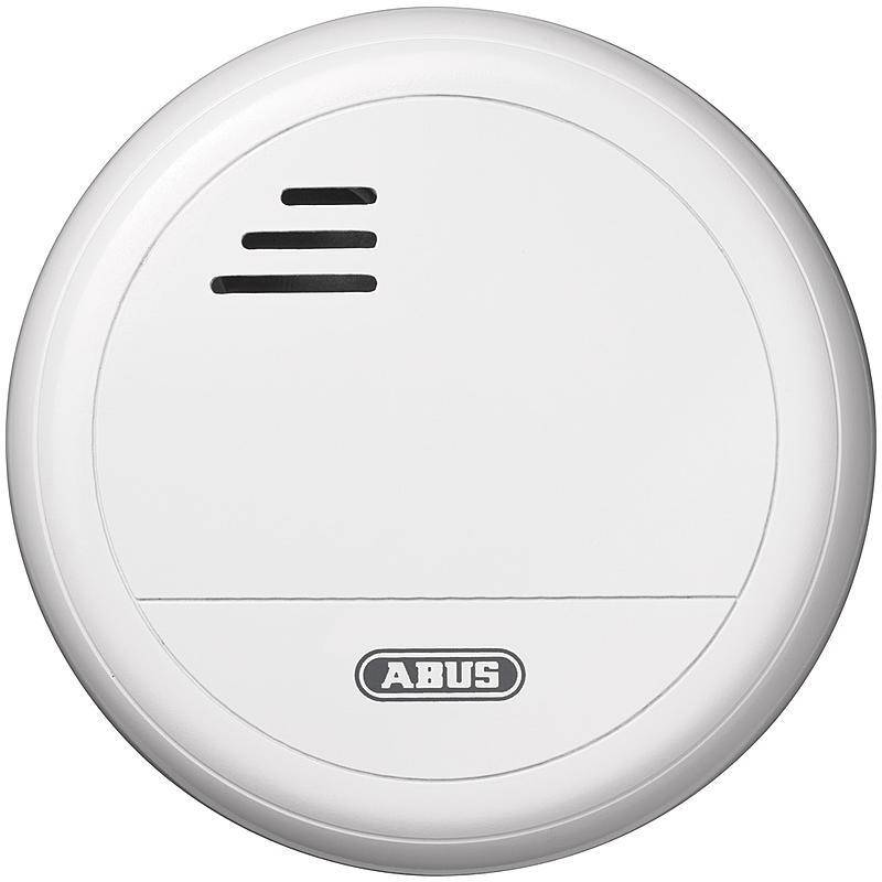 3er Abus Funk-Rauchmelder RM40 Lithium + Magnet, RAUCHMELDER-SET - Modell: RM40 | Set-Inhalt: 3x Rauchmelder, 3x Magnet