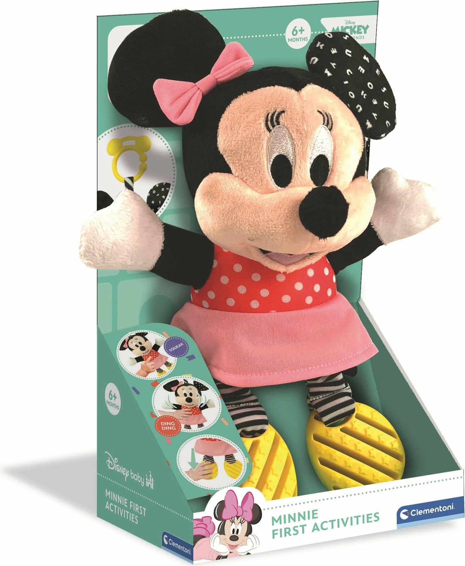 Minnie Plüsch mit Geräuschen und Griff