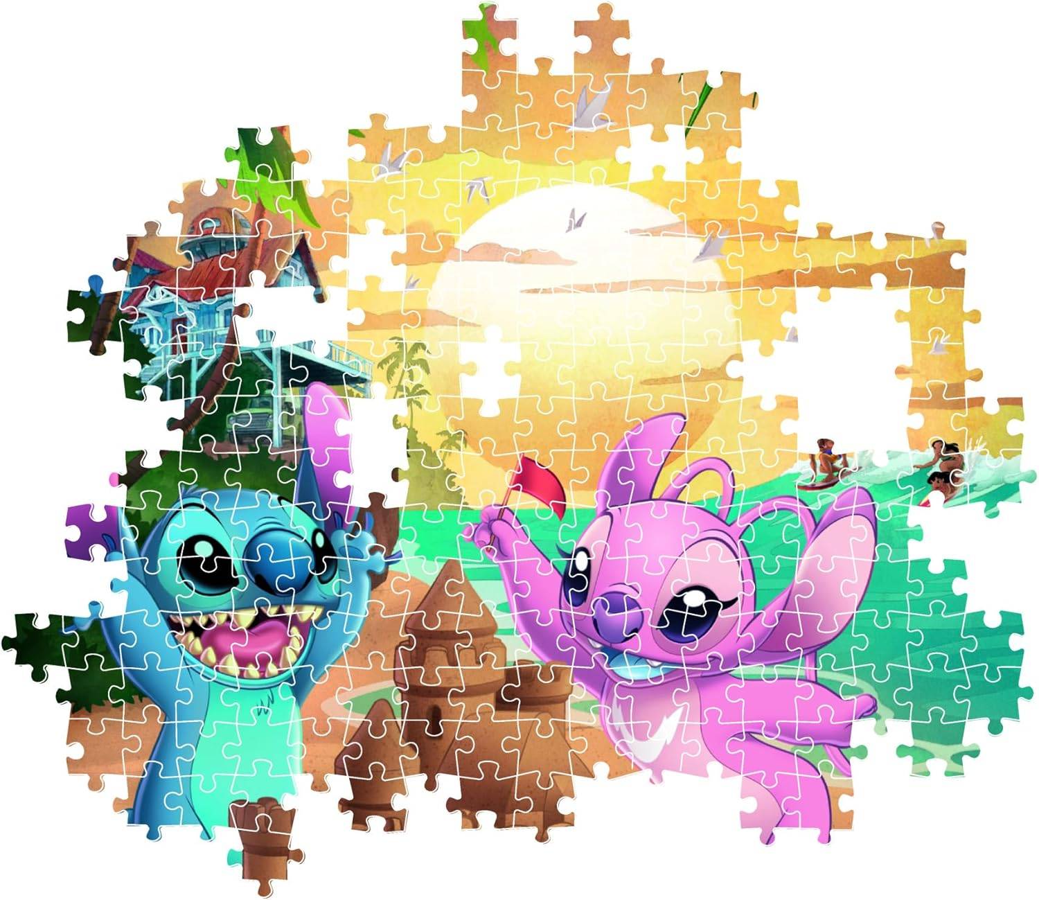 Clementoni 35547 - Disney Angel & Stitch - 500 Teile Puzzle