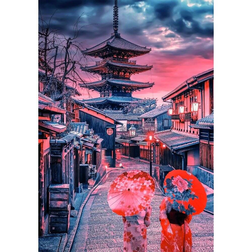 Hochwertige Abend in Kyoto Puzzle 500pcs