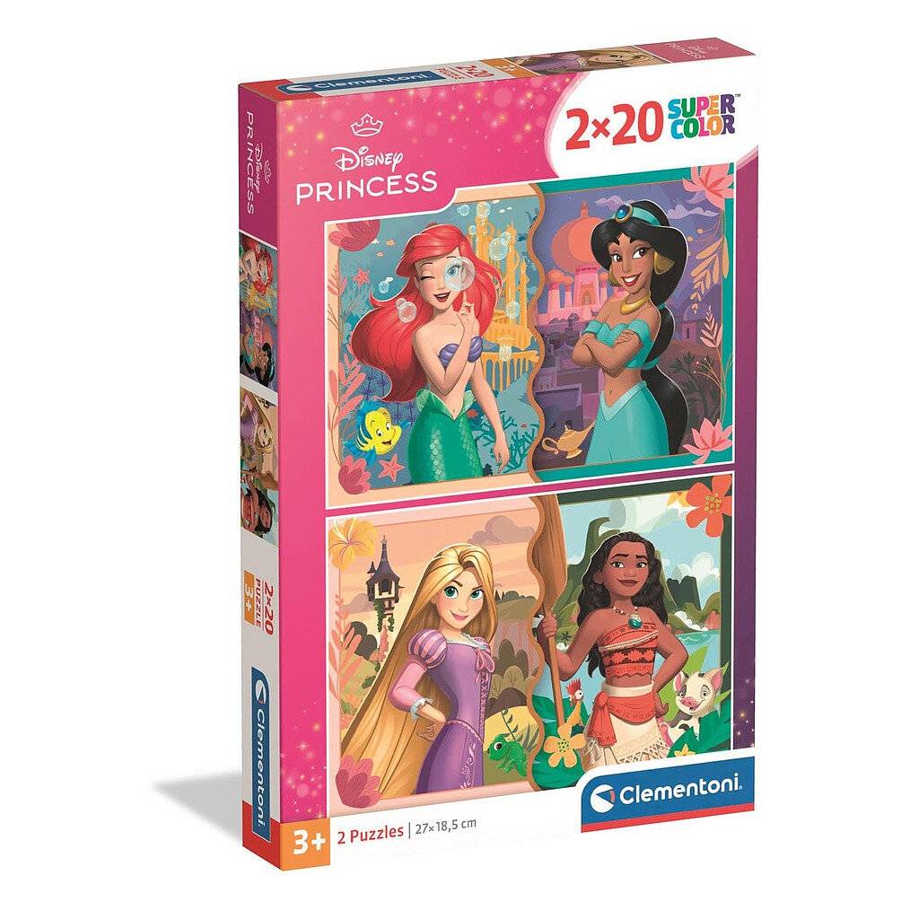 Disney Prinzessin 2x20 tlg. Puzzle Clementoni