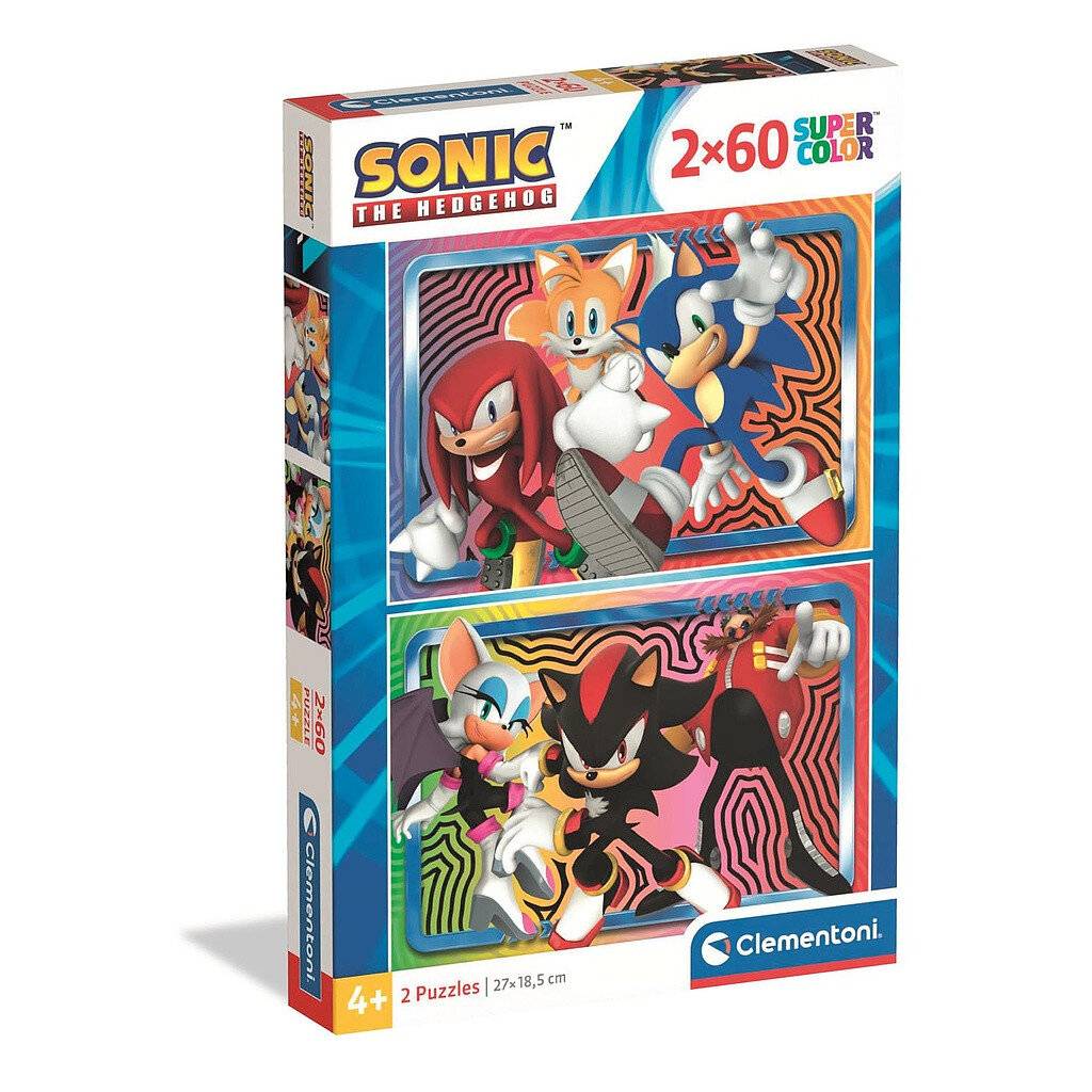 Sonic der Igel 2x60 Stk Puzzle Clementoni