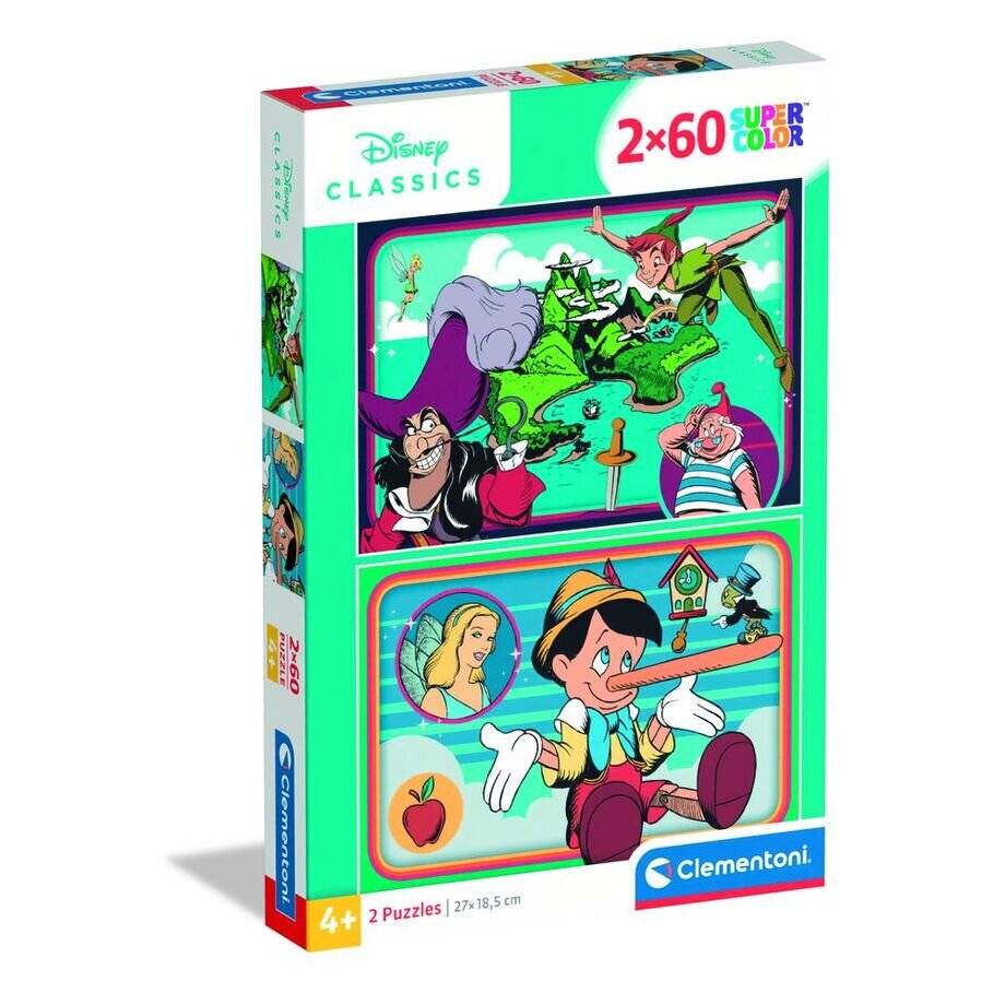Disney Classics 2x60 Stück Puzzle Clementoni