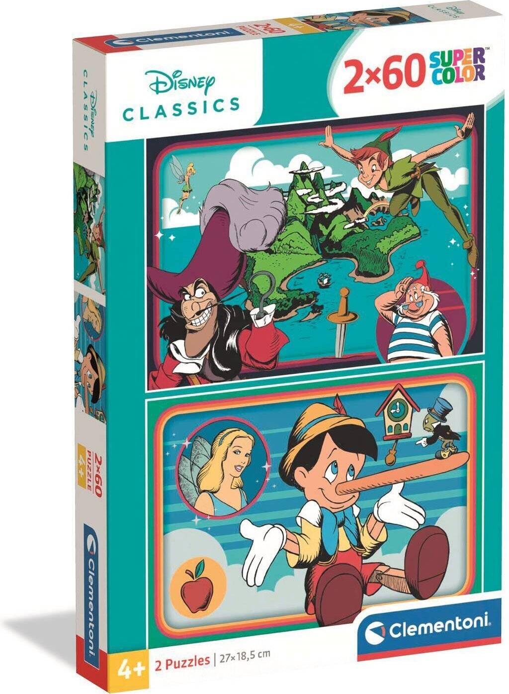 Disney Classics 2x60 Stück Puzzle Clementoni