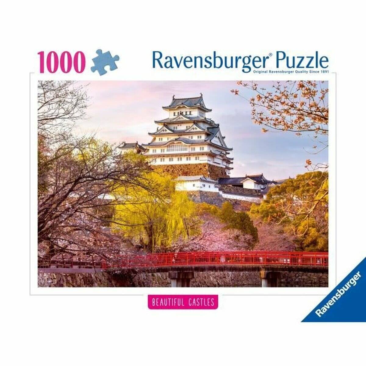 RAVENSBURGER Puzzle Impozantní hrady a zámky: Himedž i, Japonsko 1000 dílků