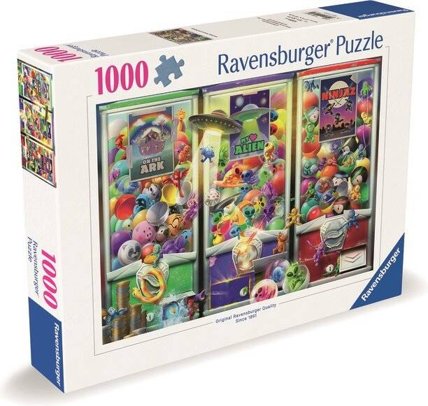 RAVENSBURGER Puzzle Zvíř átka, mimozem&scaron ť ané a ninjové 1000 dílků