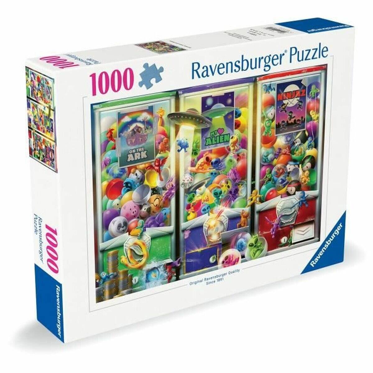RAVENSBURGER Puzzle Zvíř átka, mimozem&scaron ť ané a ninjové 1000 dílků