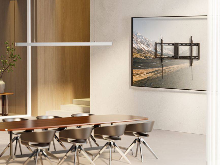 Equip 43"-95" Feste Schlanke TV-Wandhalterung, 109,2 cm (43"), 2,41 m (95"), 200 x 200 mm, 800 x 400 mm, Acrylnitril-Butadien-Styrol (ABS)
