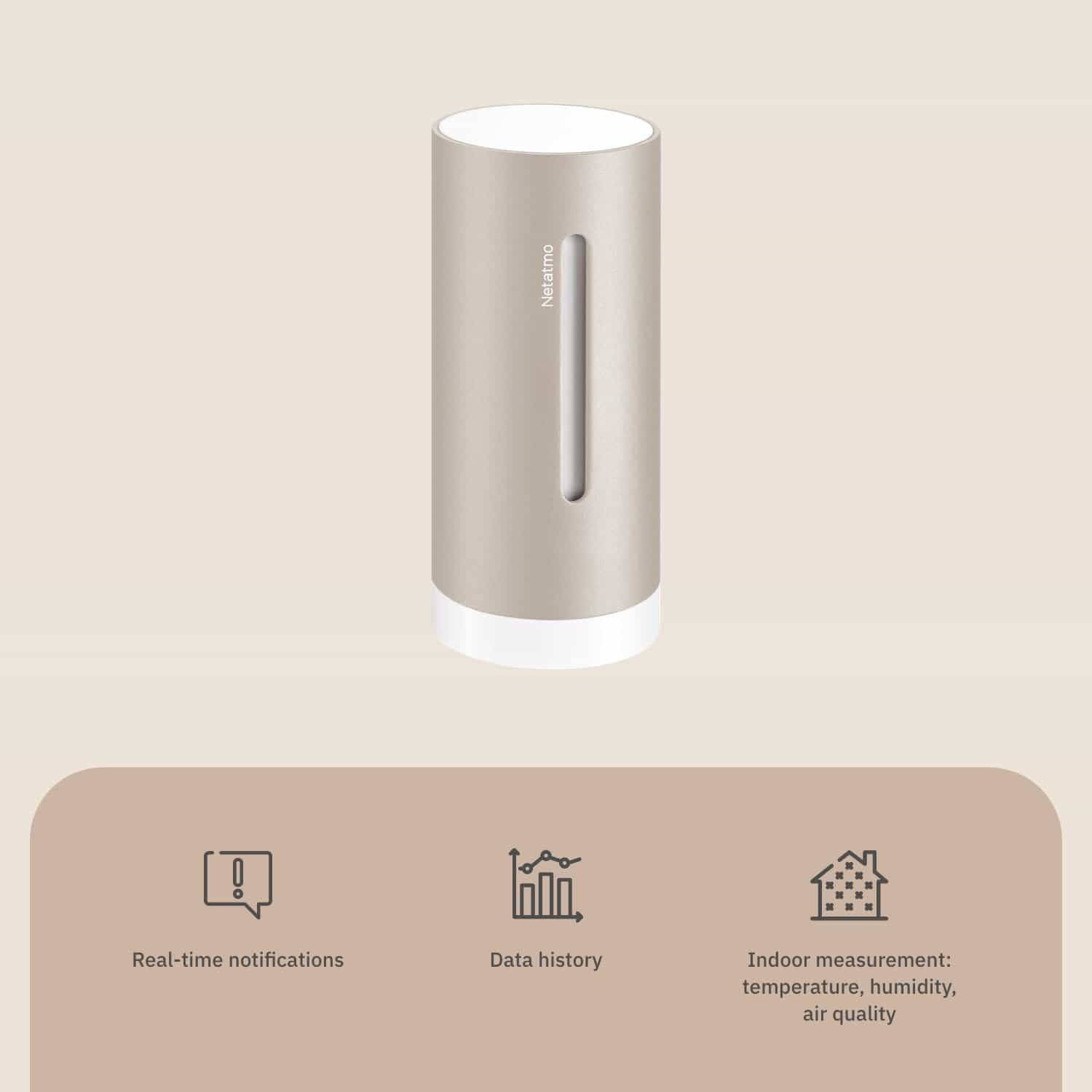 NETATMO Zusatzsender NIM-S-WW, sand, innen