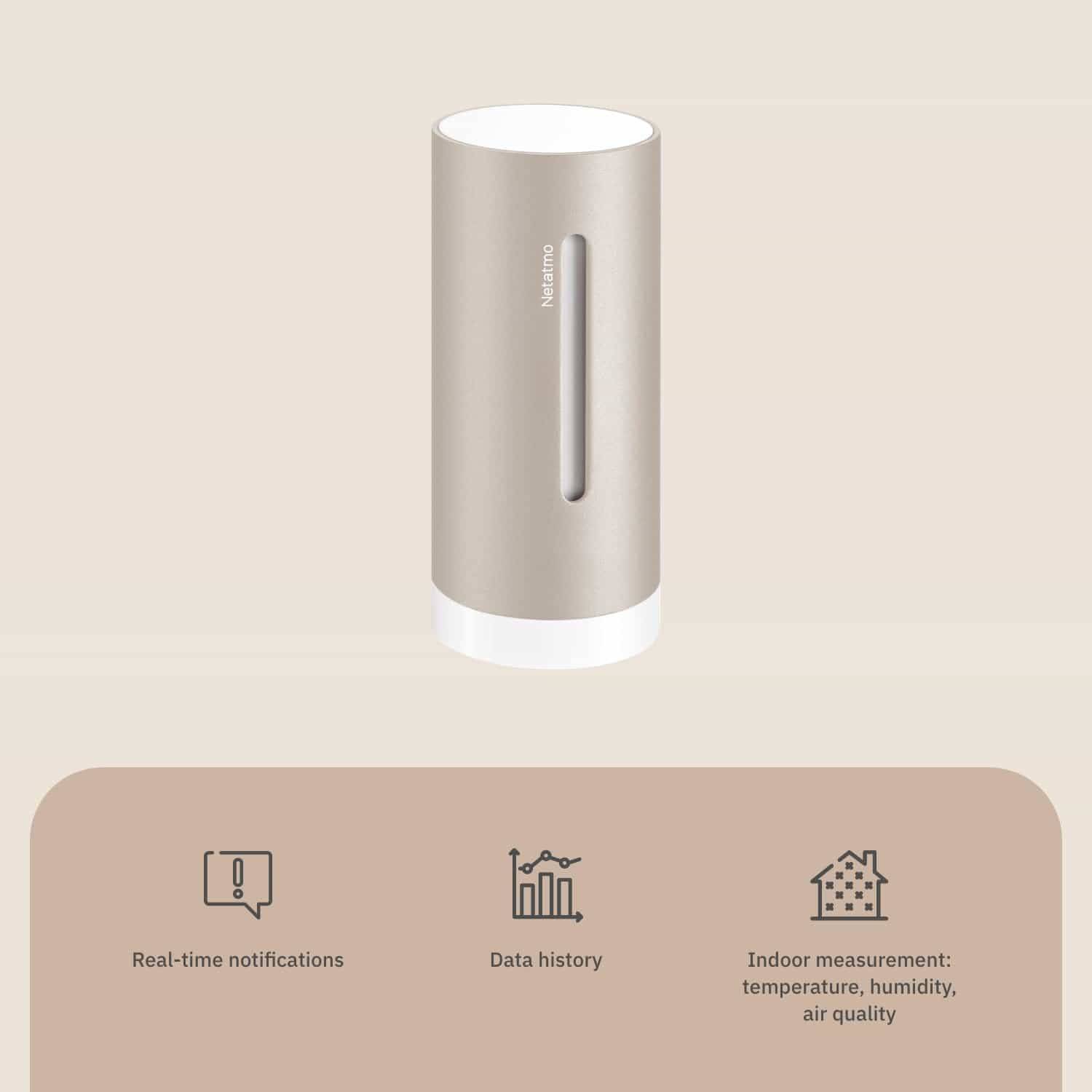 NETATMO Zusatzsender NIM-S-WW, sand, innen