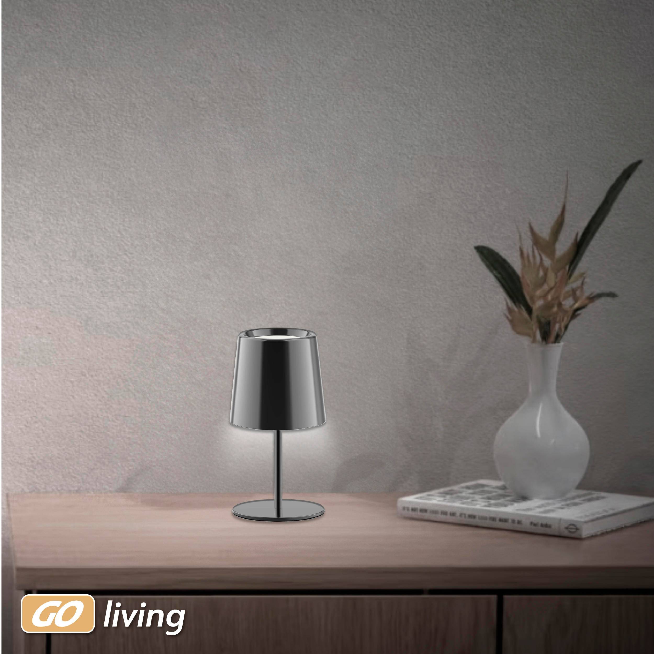 MÜLLER-LICHT LED-Akku-Tischleuchte Holly, 3 W, 300 lm, schwarz