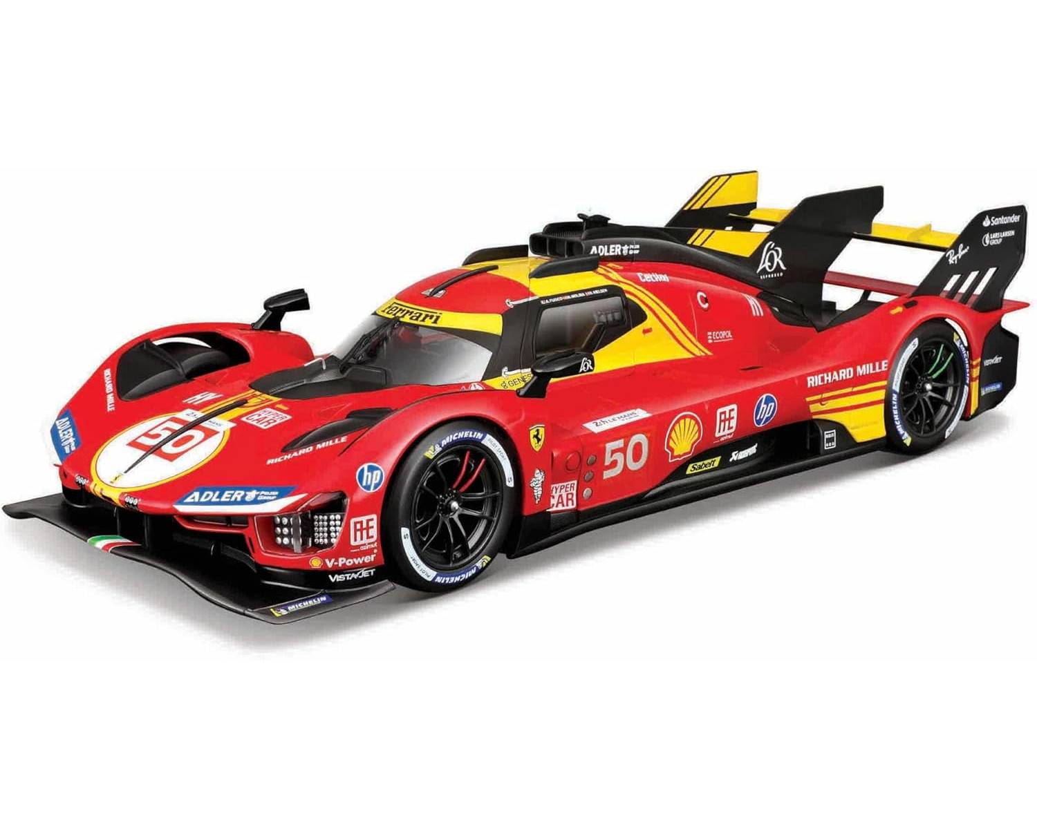 Bburago 18-16303 - Modellauto - Ferrari 499P LMH #50 '24 (Maßstab 1:18) Sammler Auto Motorsport