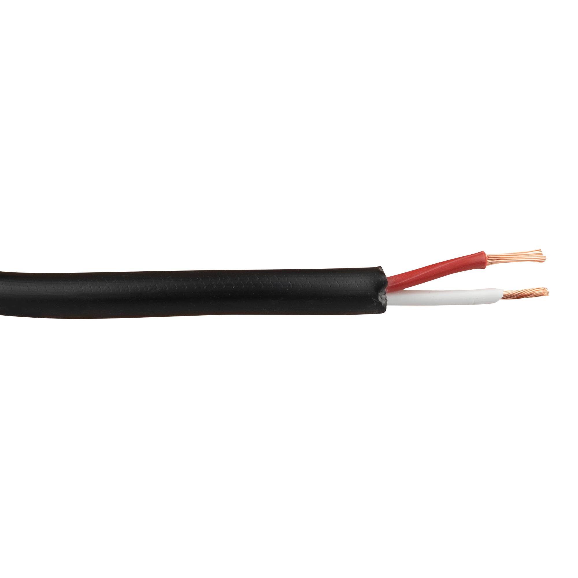 DAP SPC-215-CCA-S1b-d1-a1 - CPR Speaker Cable EN 50575 - 2x 1,5 mm² - 100 m auf Rolle - schwarze Ummantelung