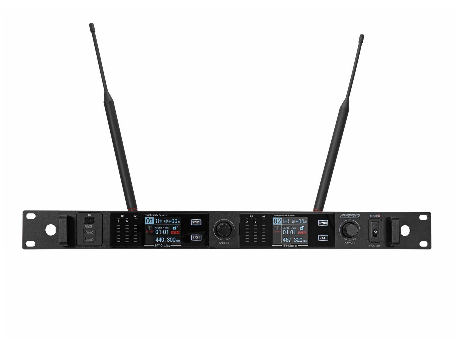 PSSO PXS TWO 2-Kanal True Diversity Empfänger 470-510 MHz